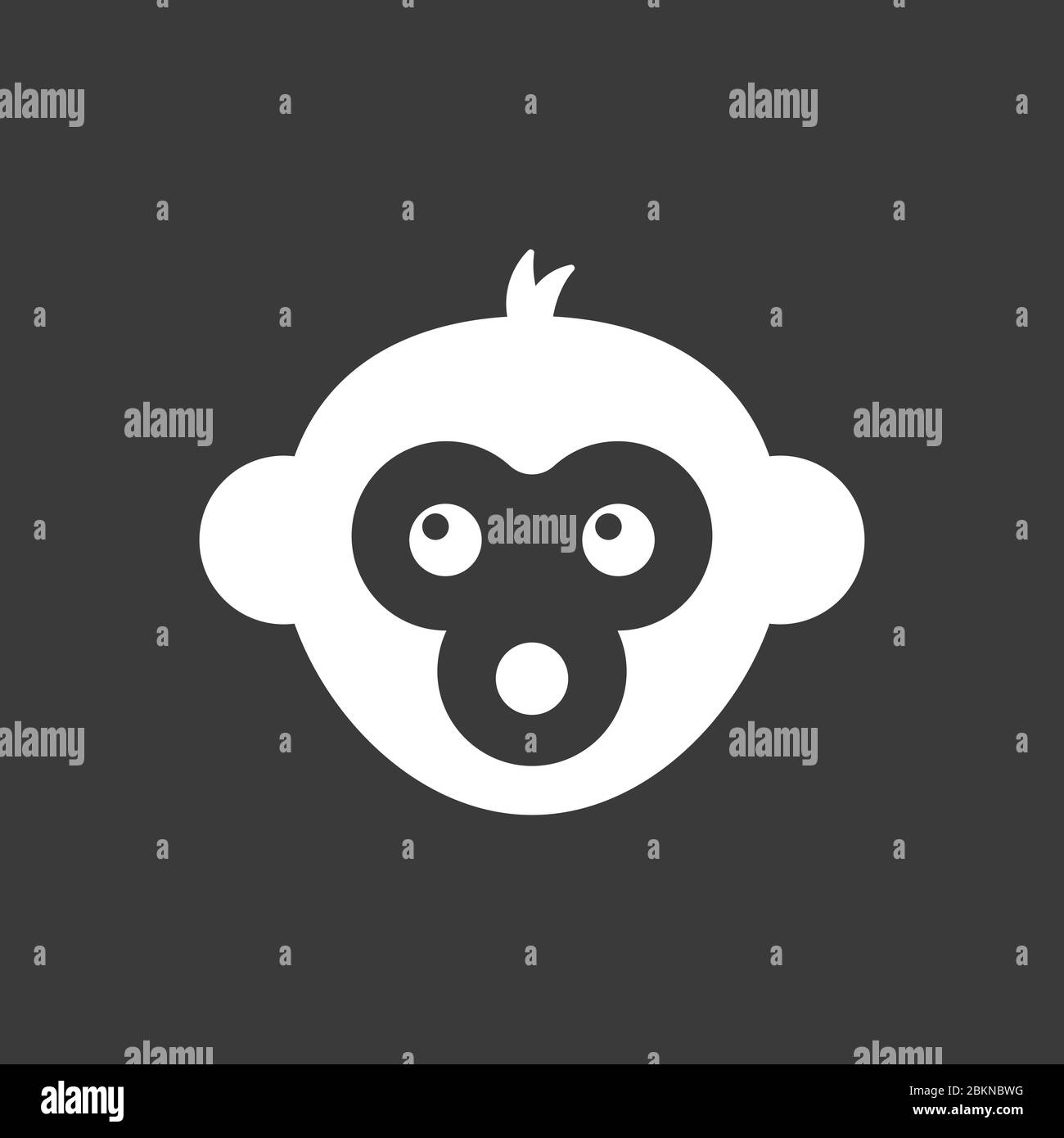 Vector monkey icon isolated on background. Animal symbol Stock Vector ...