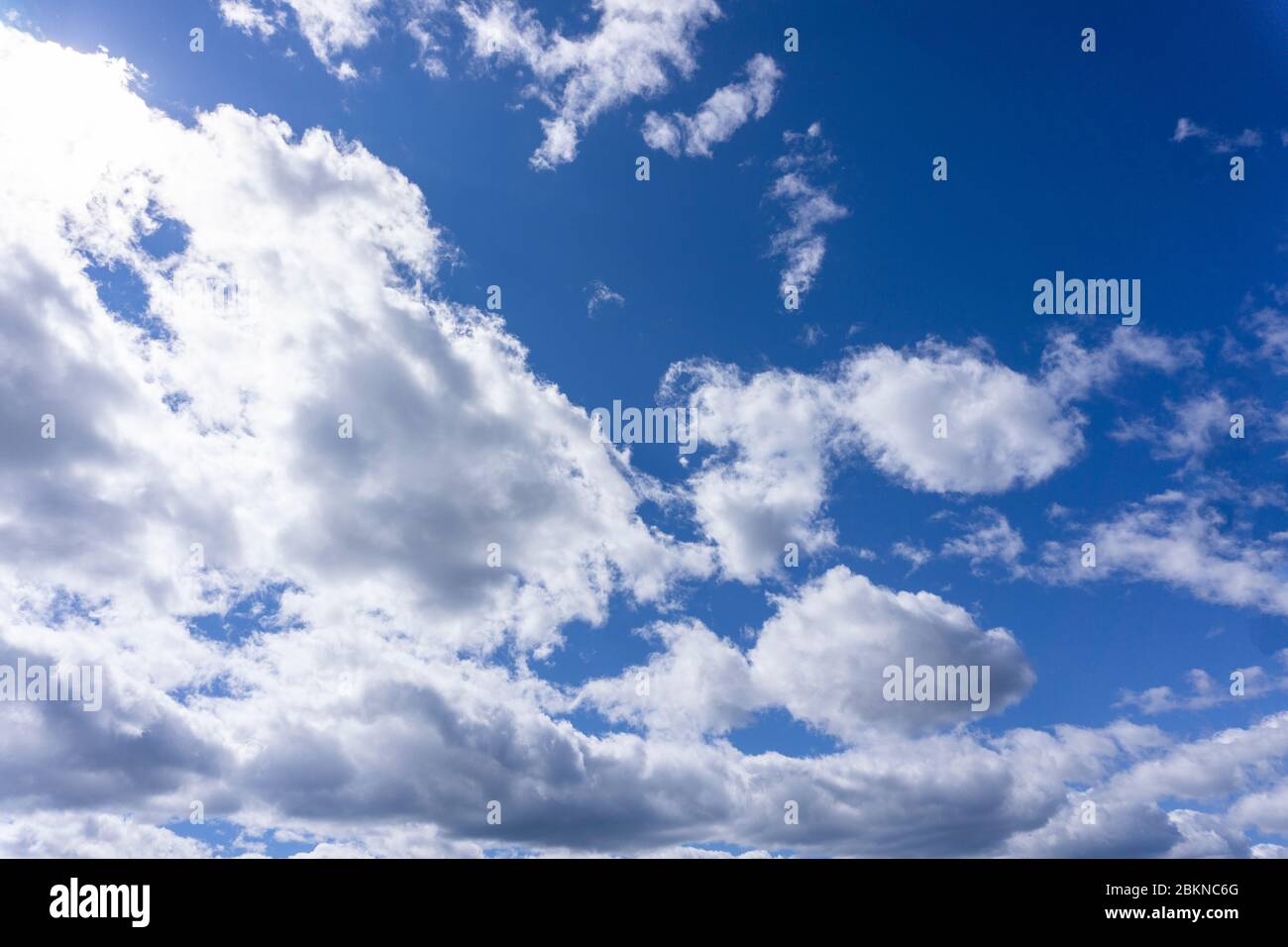 Nice white cloud on the sky cirrus clouds . Stock Photo
