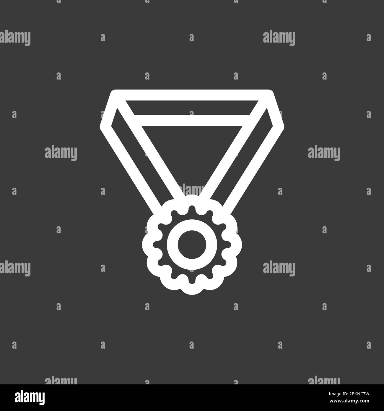 Medal icon isolated on background. Vector illustration Stock Vector ...