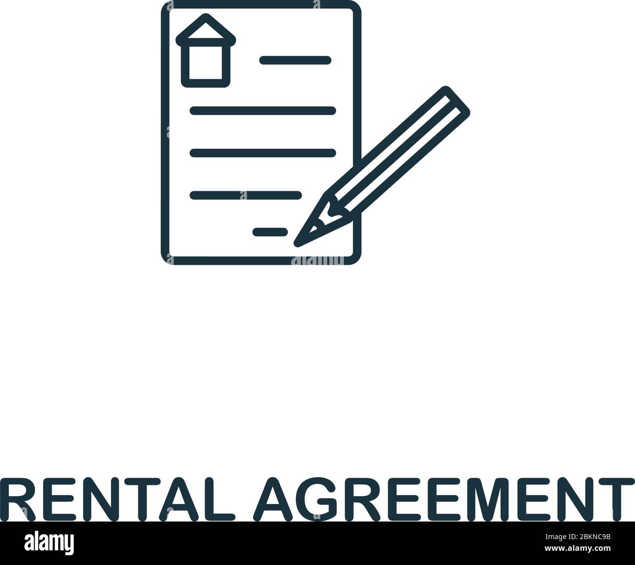 Download Rental Agreement Icon Line Style Symbol From Real Estate Icon Collection Rental Agreement Creative Element For Logo Infographic Ux And Ui Stock Vector Image Art Alamy