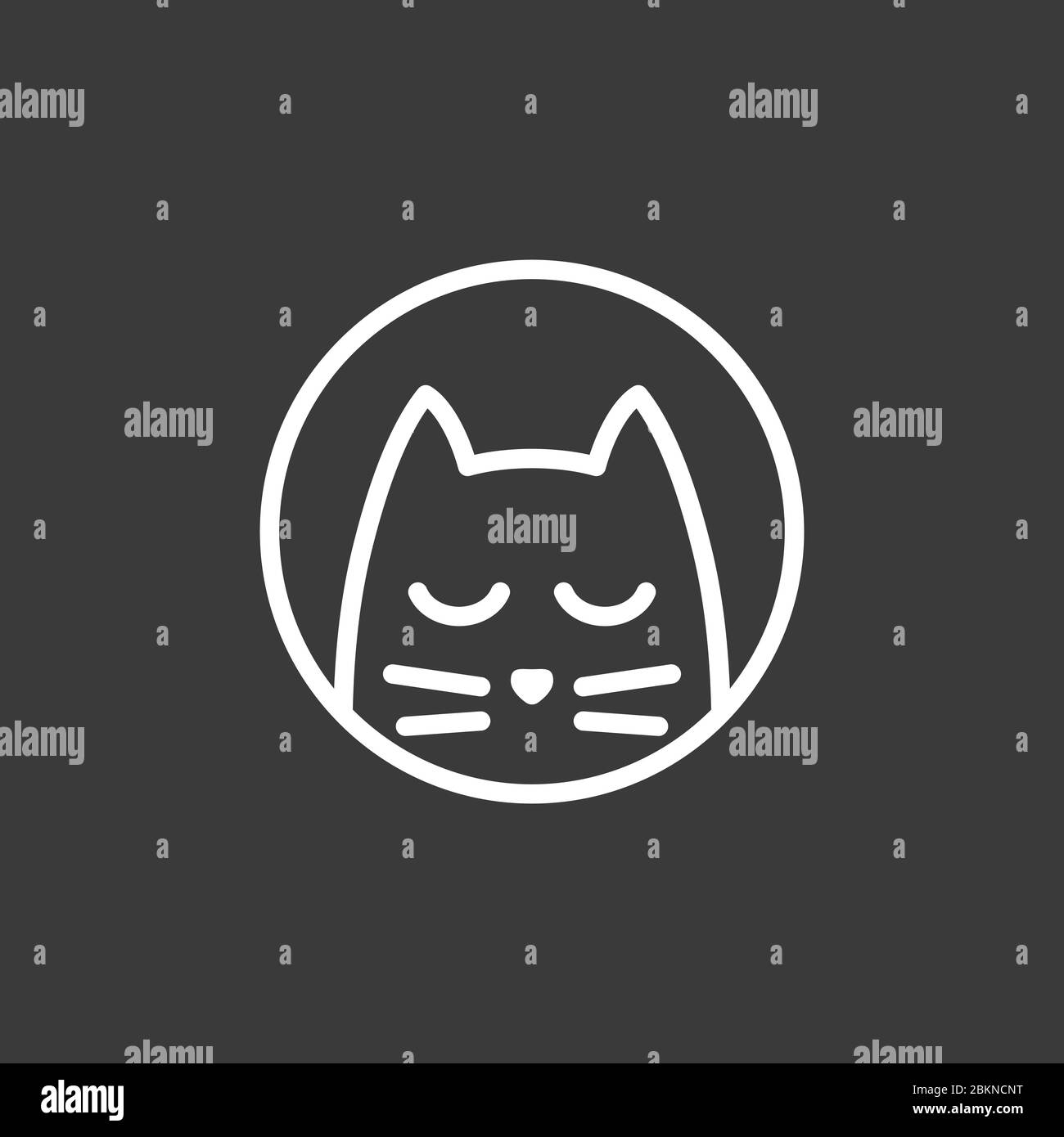 Cat Icon. Kitty Vector Icon. Cat Symbol Isolated On Background