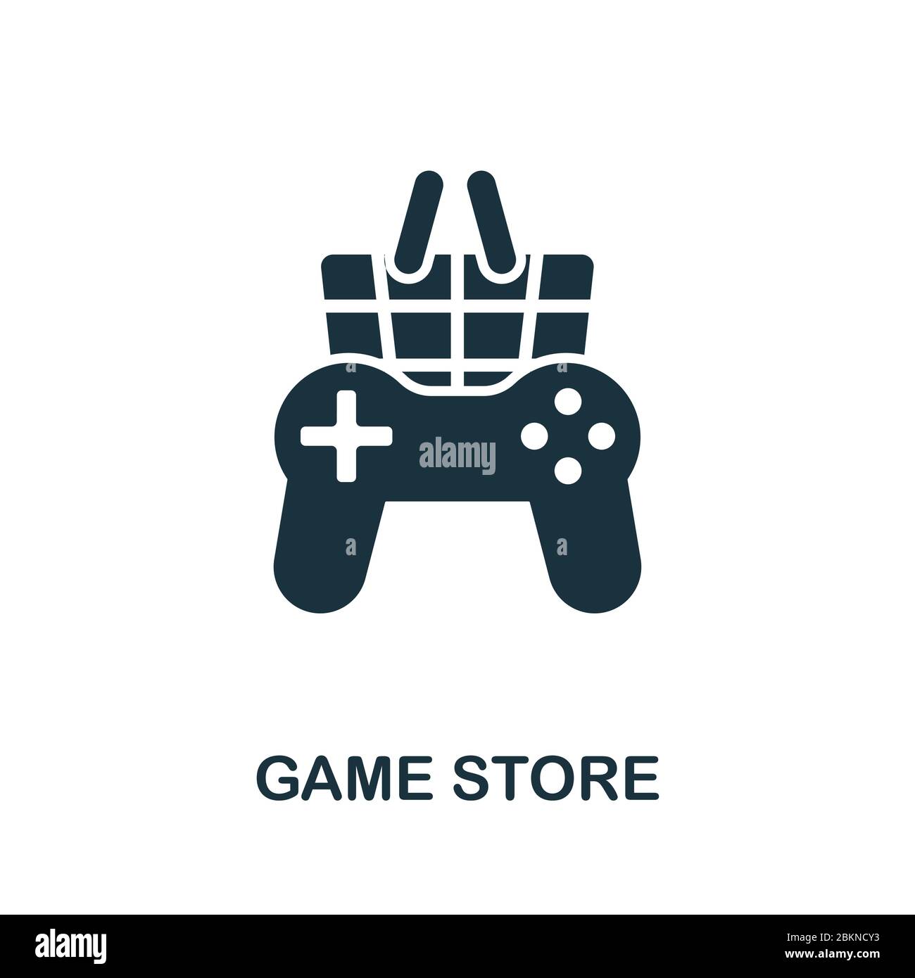 Game store unique neomorphic design kit. Online store of computer
