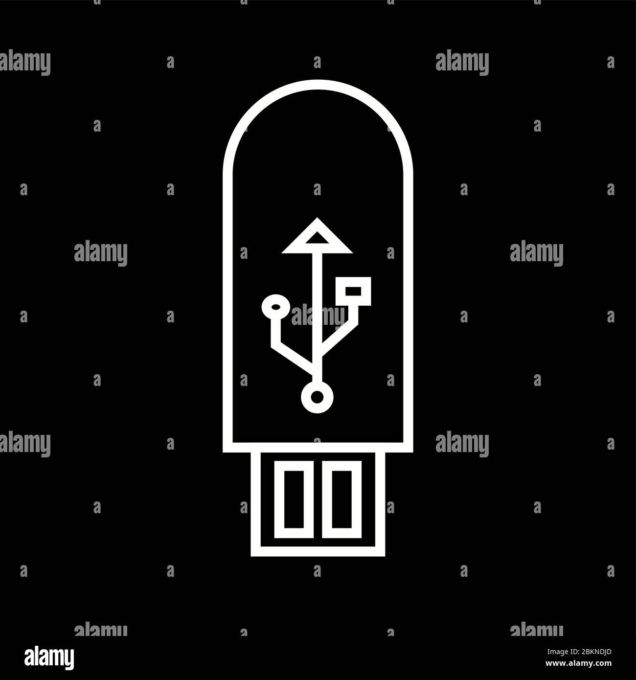 Beautiful Usb vector line icon Stock Vector Image & Art - Alamy