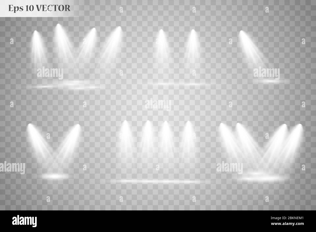 Vector Spotlights. Scene. Light Effects. Glow light effect Stock Vector ...