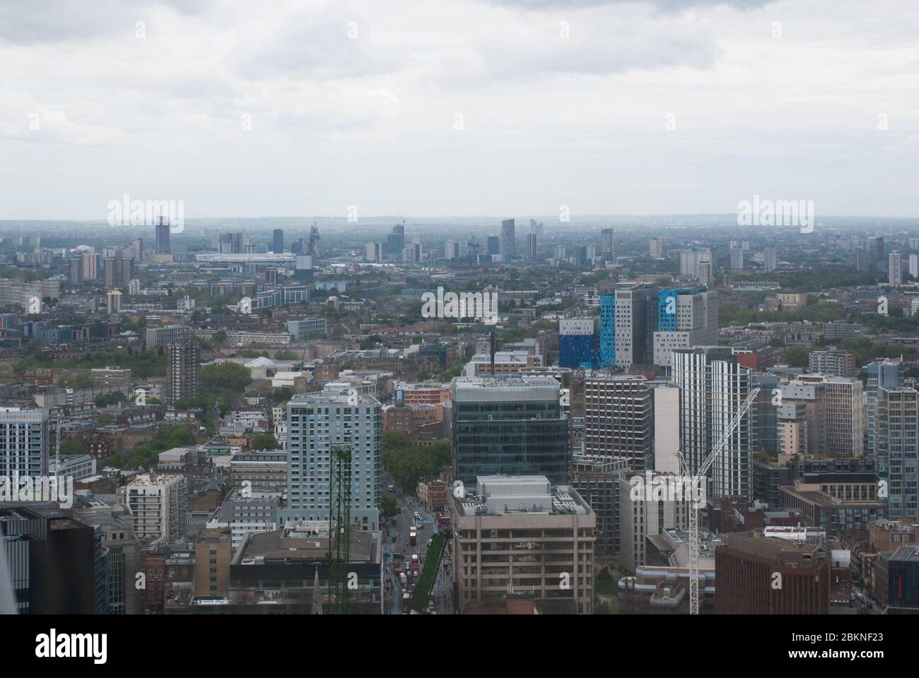 Royal London Hospital Aerial View of Buildings Architecture East London Skyline by HOK Architects Skanska Stock Photo