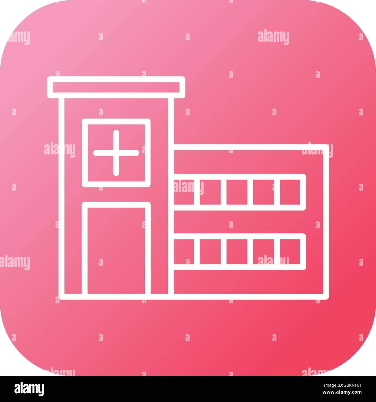 Beautiful Hospital Vector line icon Stock Vector Image & Art - Alamy