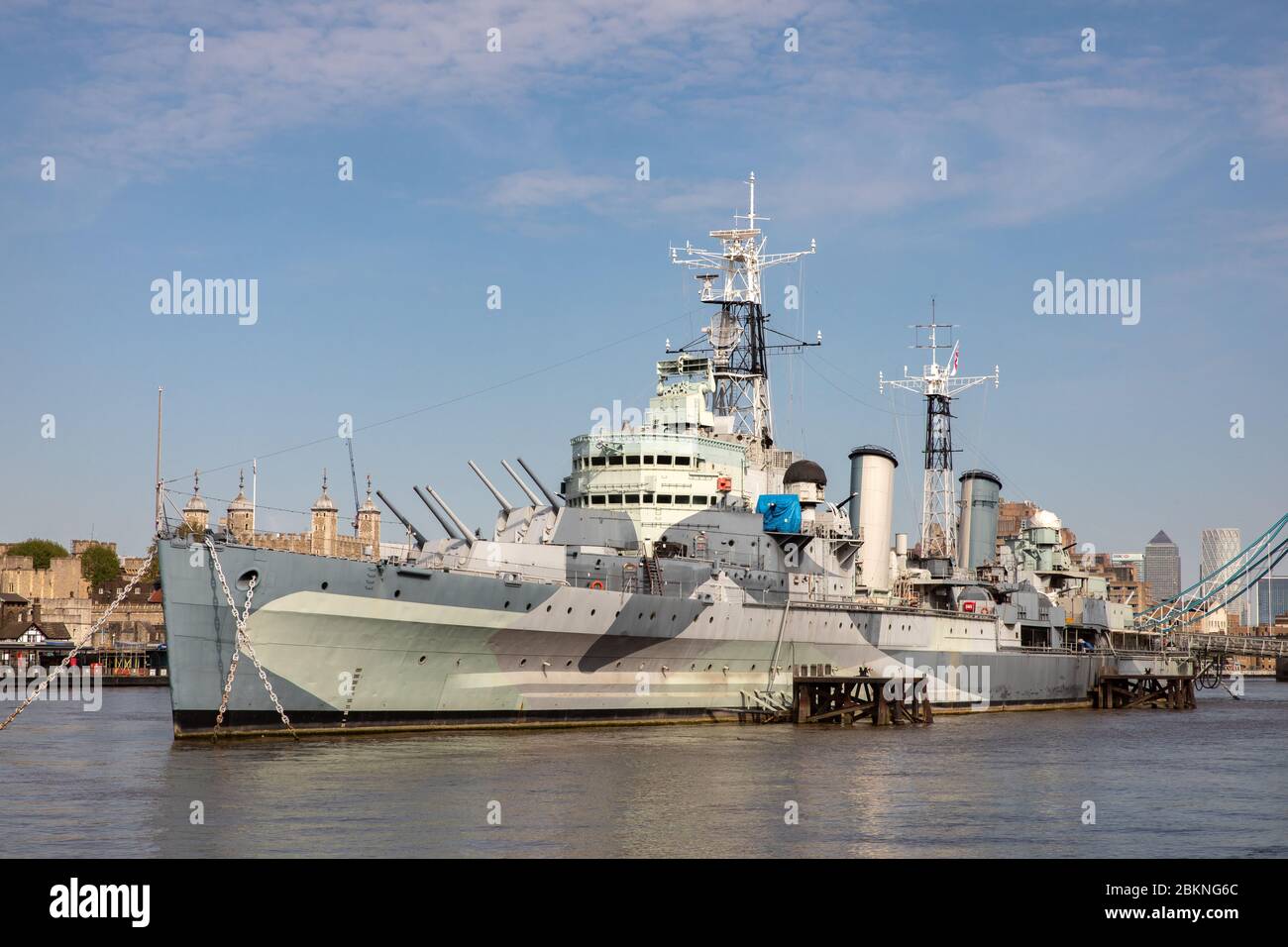 HMS Belfast Stock Photo