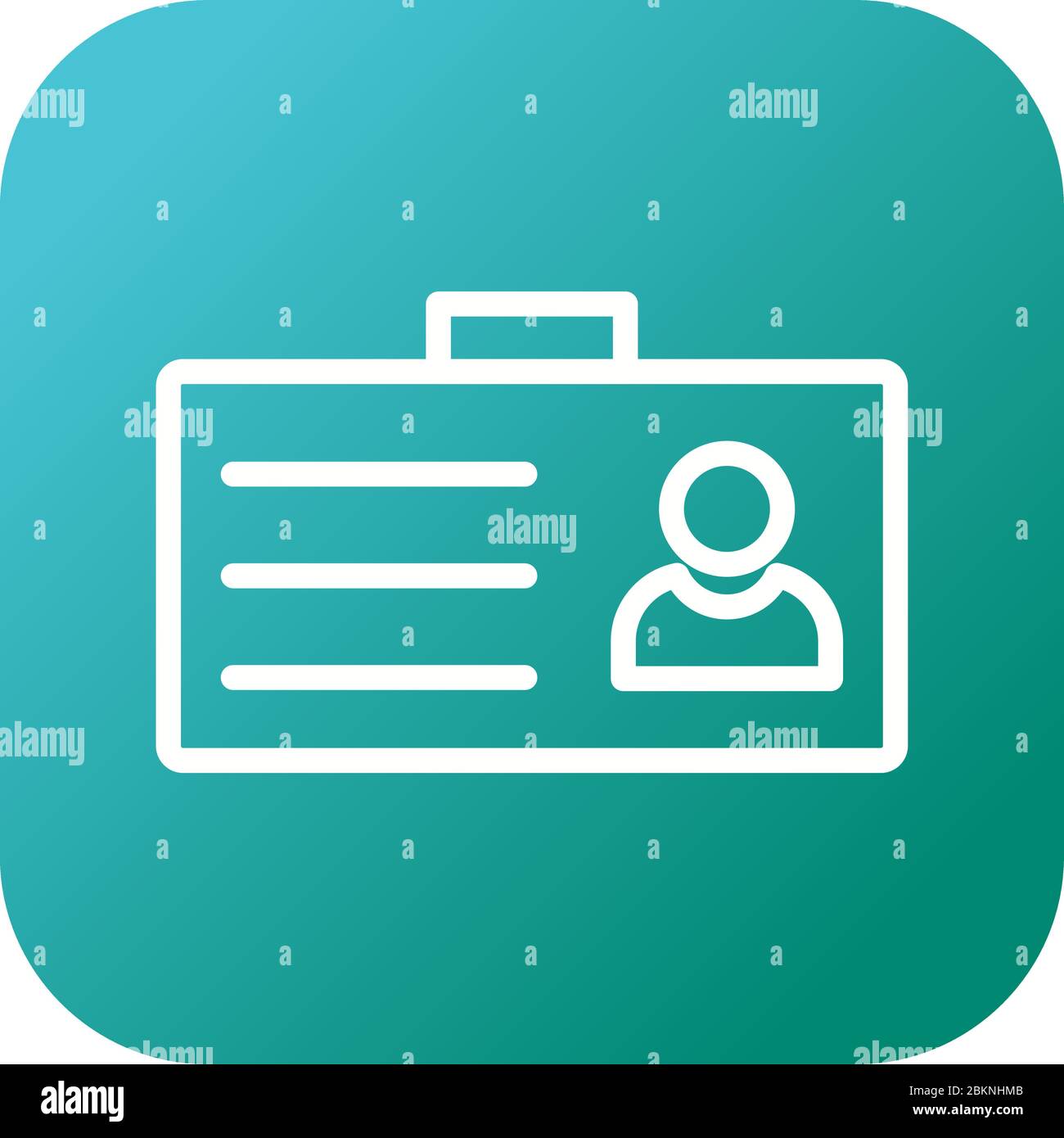 Beautiful Id card vector line icon Stock Vector Image & Art - Alamy