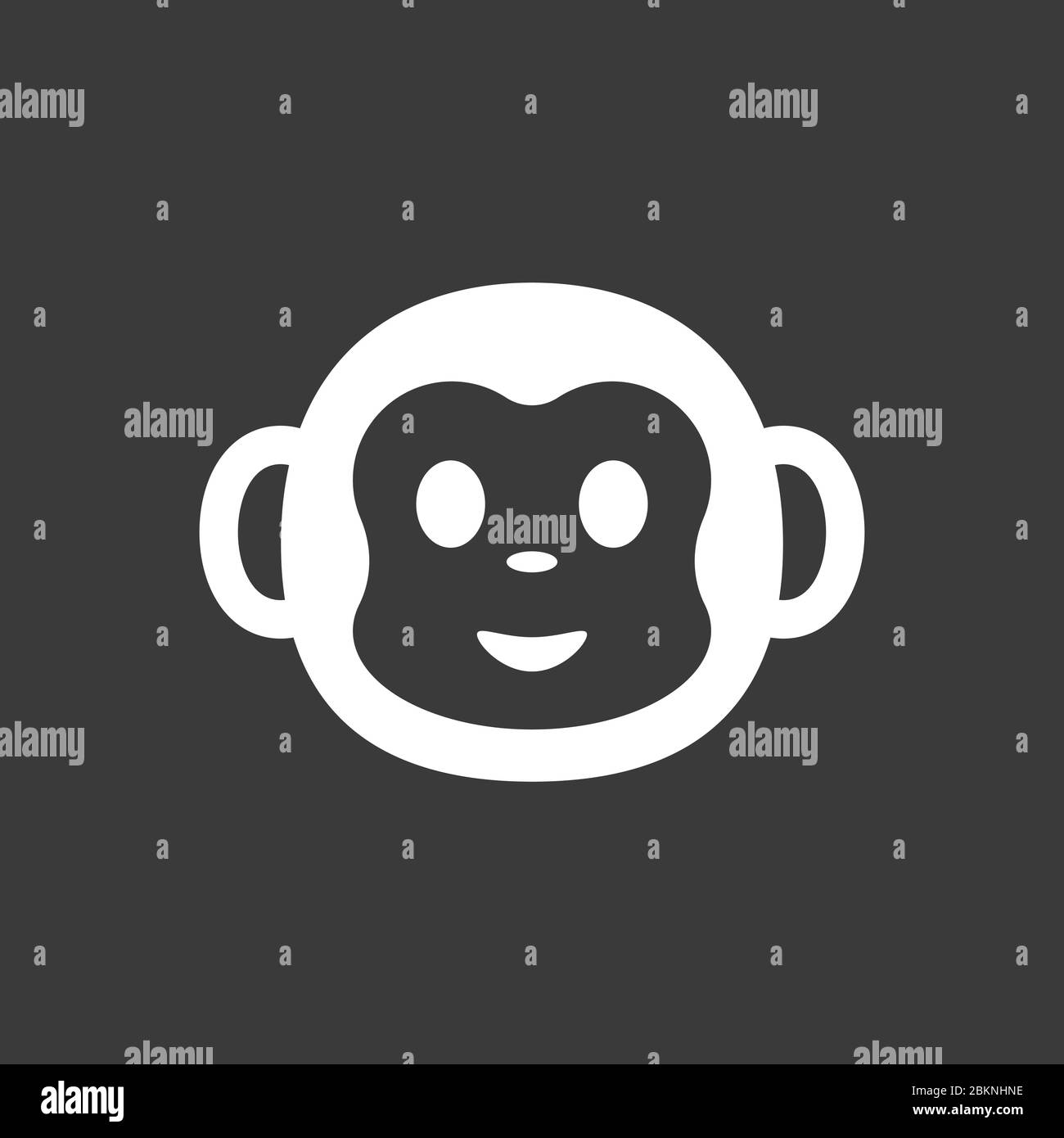 Vector monkey icon isolated on background. Animal symbol Stock Vector ...