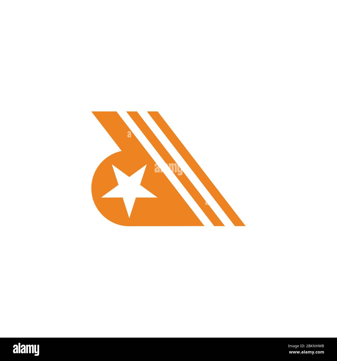 letter d star motion stripes geometric symbol logo vector Stock Vector