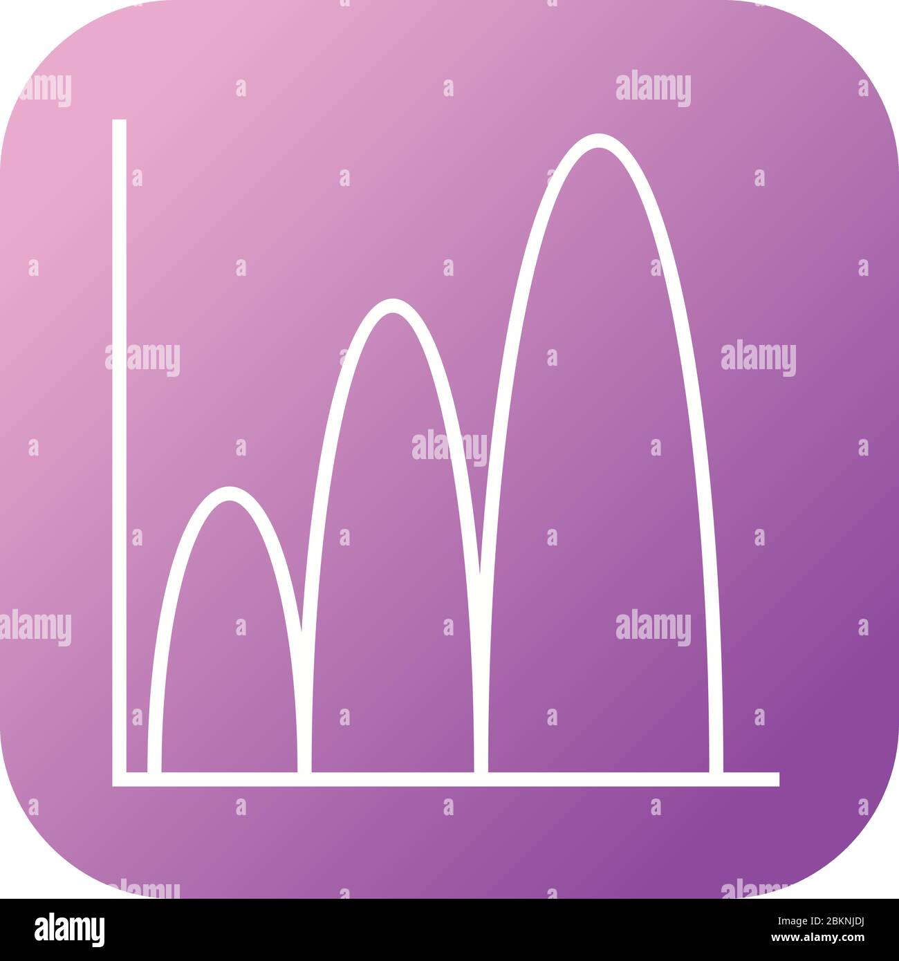 Bell Shaped Graph Vector Line Icon Stock Vector Image And Art Alamy 5038