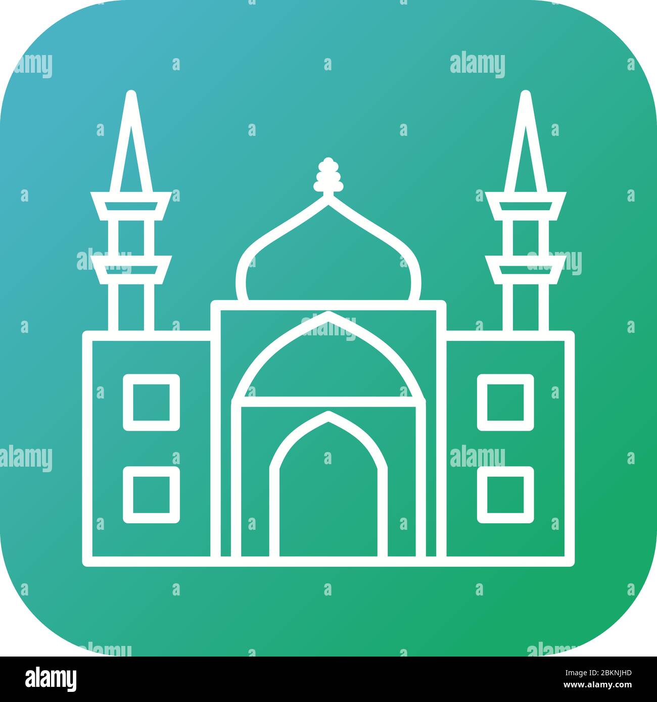 Beautiful mosque Vector line icon Stock Vector Image & Art - Alamy