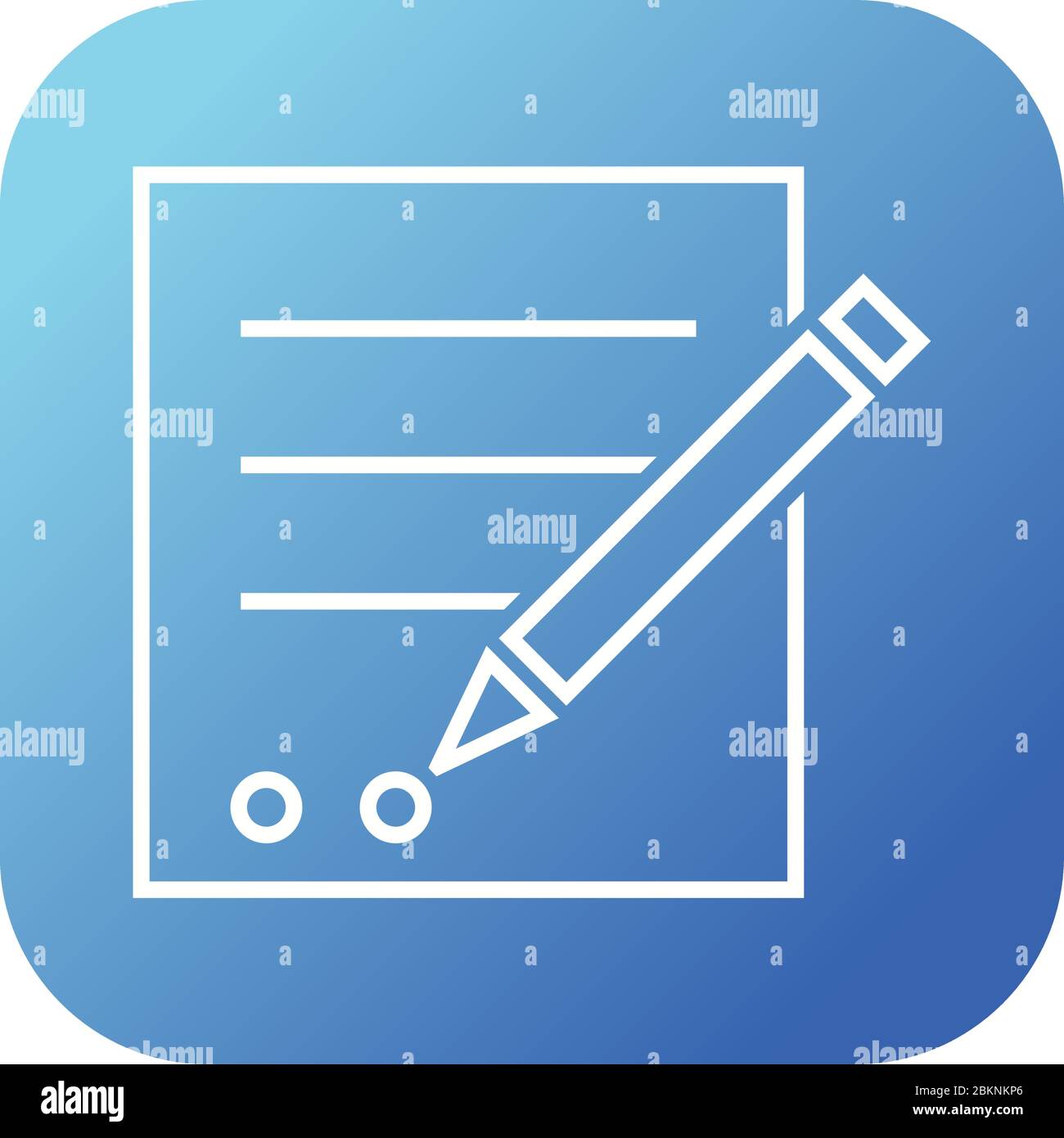 Beautiful Writing report vector line icon Stock Vector Image & Art - Alamy