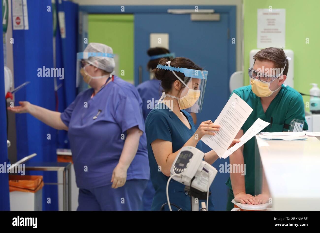 Medical staff in the respiratory emergency department at Craigavon Area