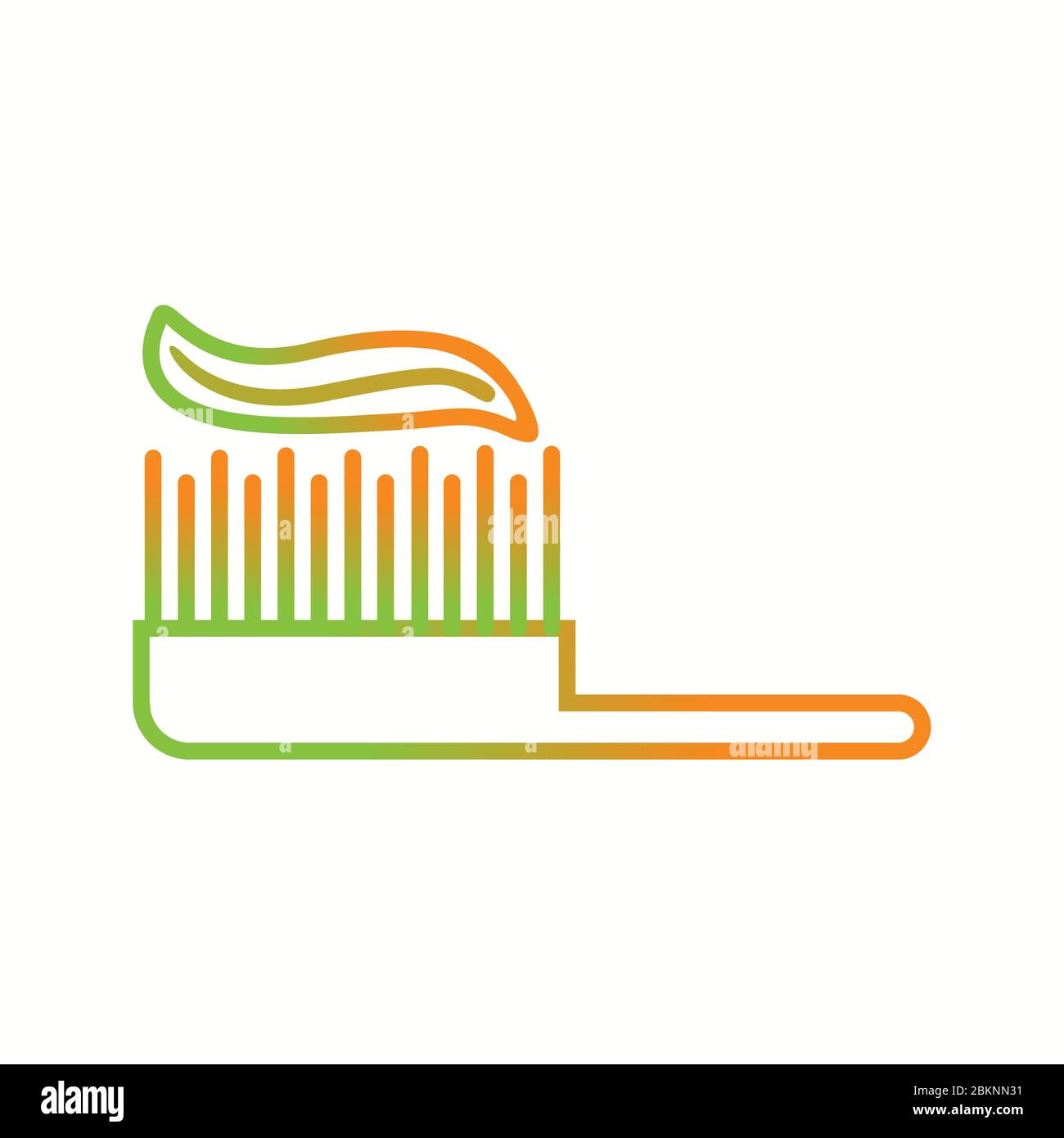 Toothpaste and brush line icon Stock Vector Image & Art - Alamy