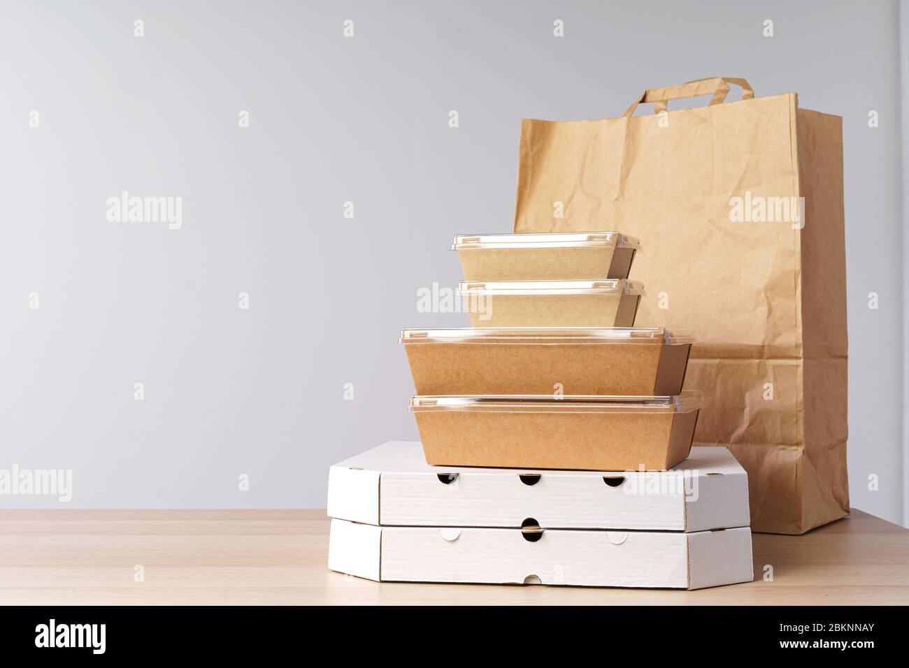 Diverse of containers for takeaway food. Food Delivery Stock Photo Alamy