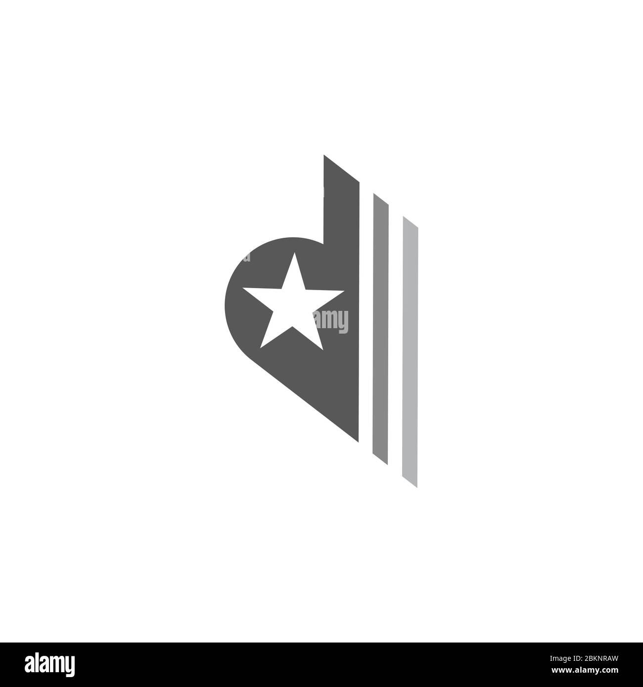 letter d star motion arrow stripes geometric symbol logo vector Stock ...