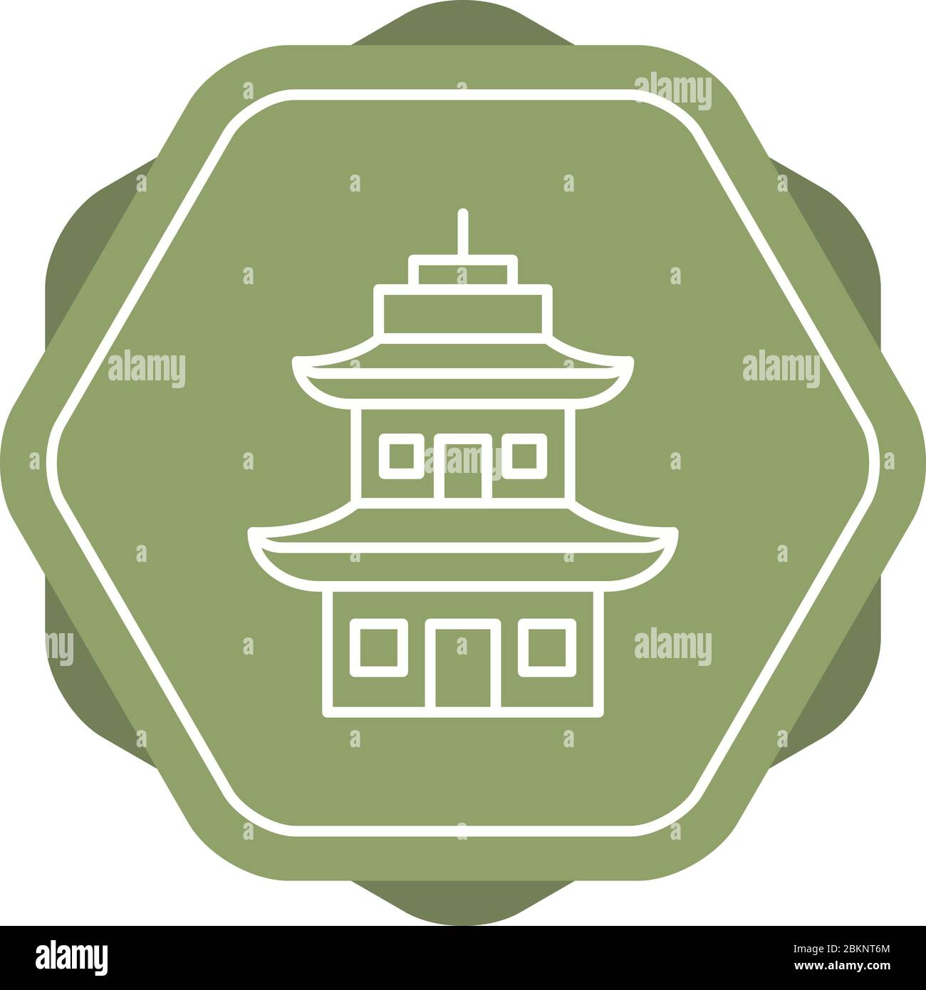 Beautiful Temple Vector line icon Stock Vector Image & Art Alamy