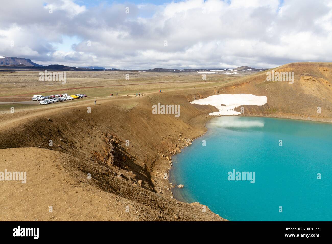 The Víti crater in the Krafla fissure area of North Iceland Stock Photo ...