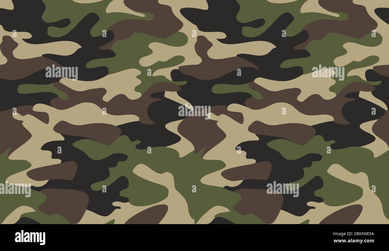 Camouflage pattern background vector. Classic clothing style masking ...