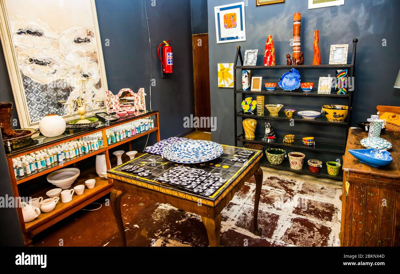 Johannesburg, South Africa December 5, 2012 Interior of ceramics and
