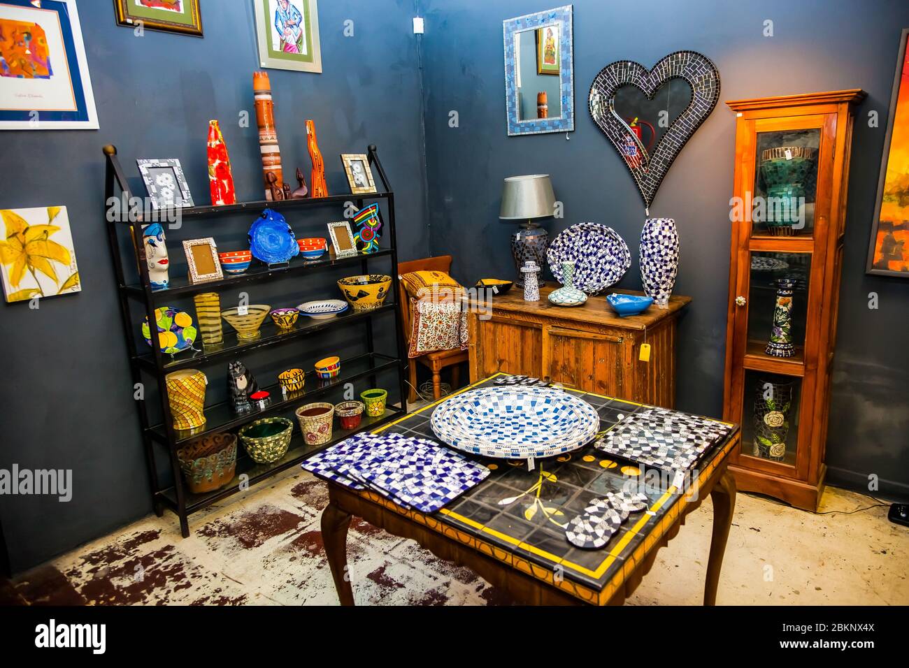 Johannesburg, South Africa December 5, 2012 Interior of ceramics and