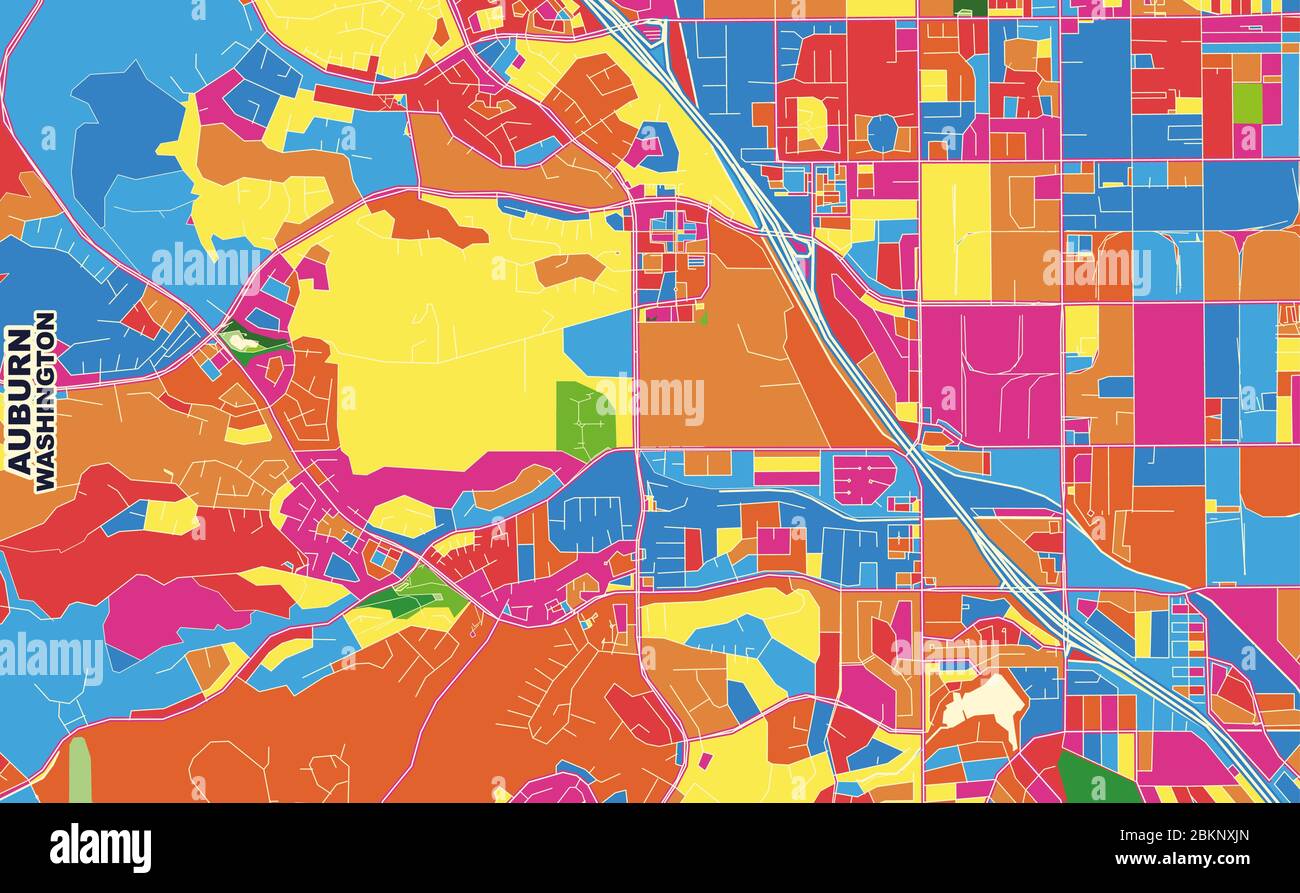 Auburn washington map Stock Vector Images - Alamy