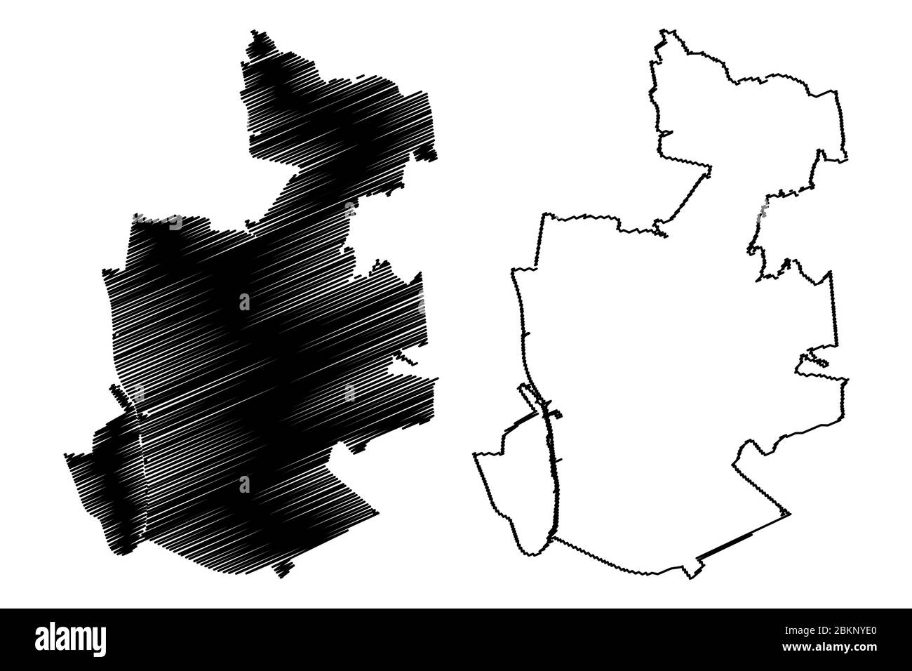 Elblag City (Republic of Poland, WarmianMasurian Voivodeship) map