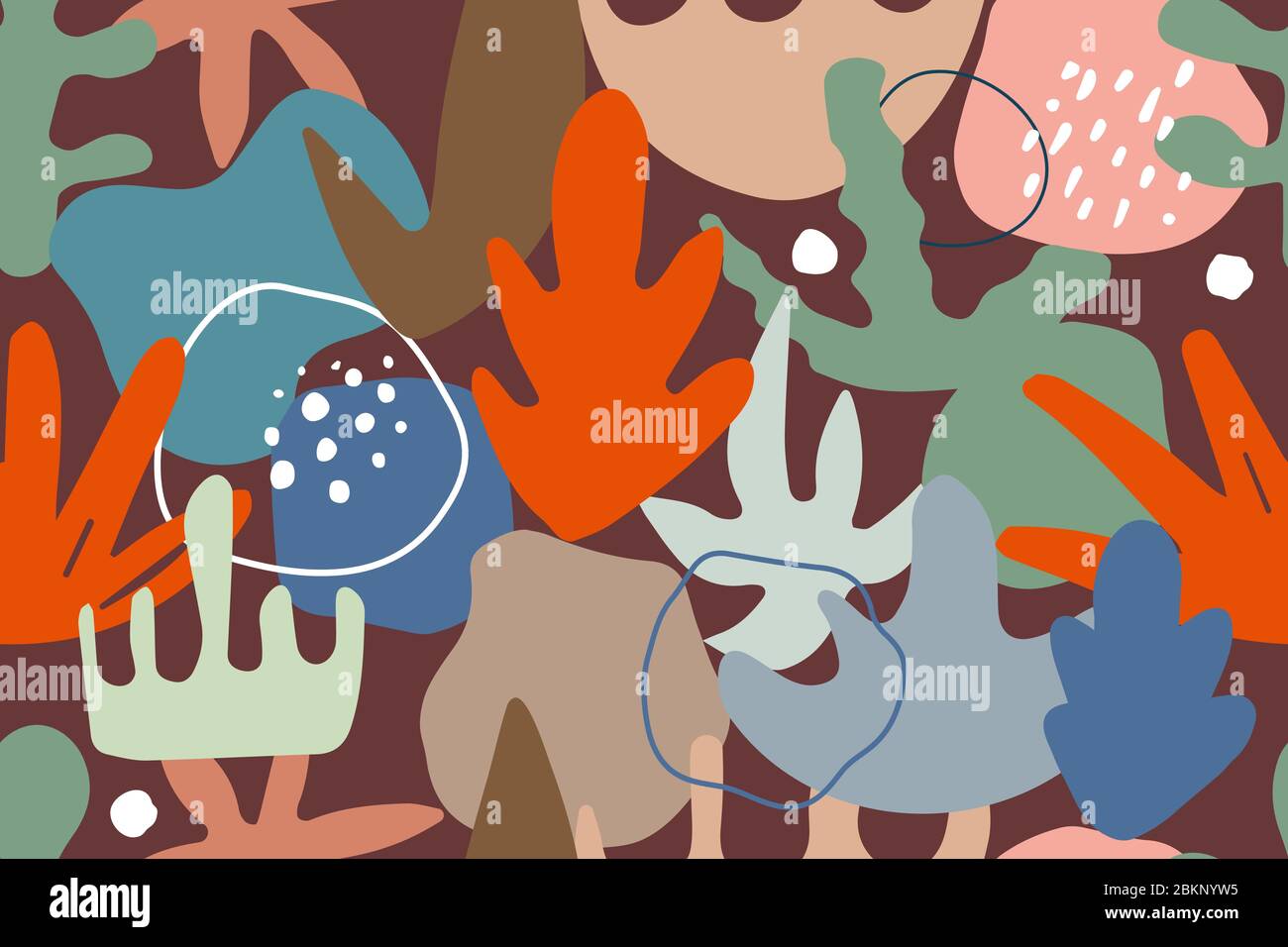 pics Organic Shapes In Nature https www alamy com seamless hand drawn organic pattern nature blob brush background with leaves and organic shapes artistic doodle poster image356368689 html