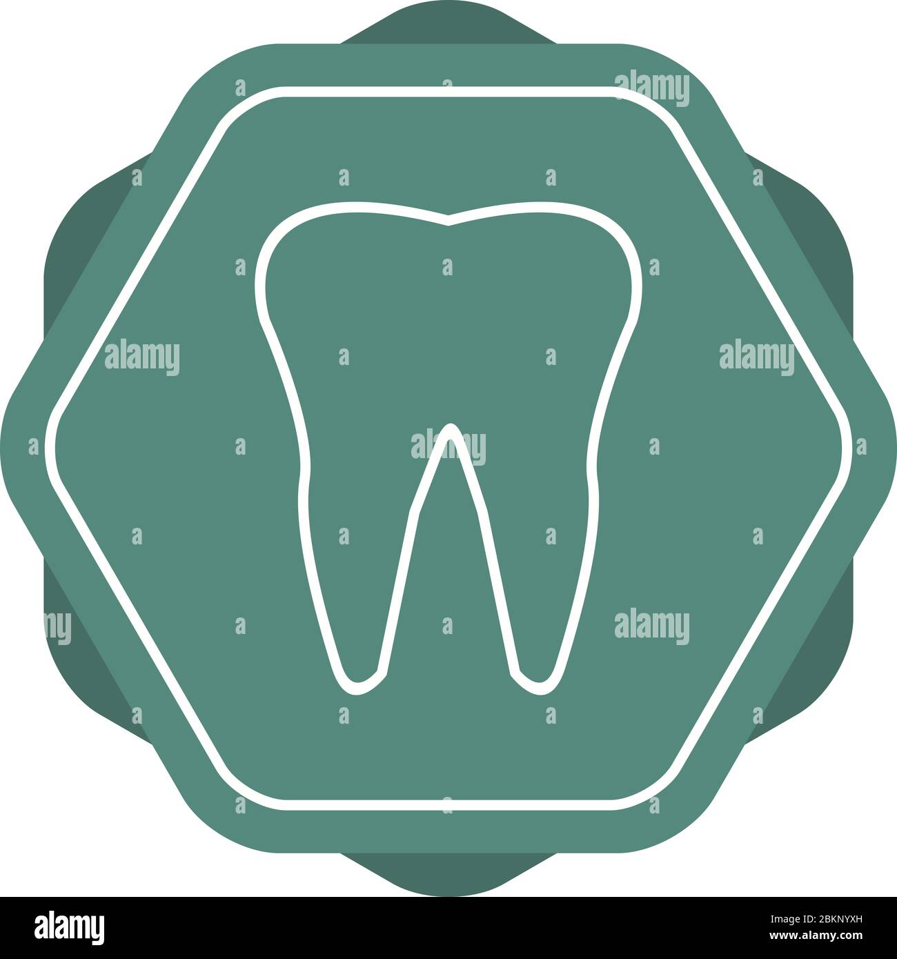 Beautiful teeth vector line icon Stock Vector Image & Art - Alamy