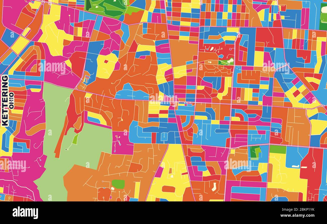 Map of kettering Stock Vector Images Alamy