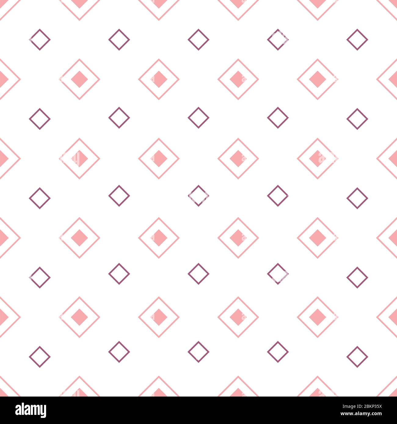 Geometric seamless pattern with rhombuses. Colored rhombuses on white ...