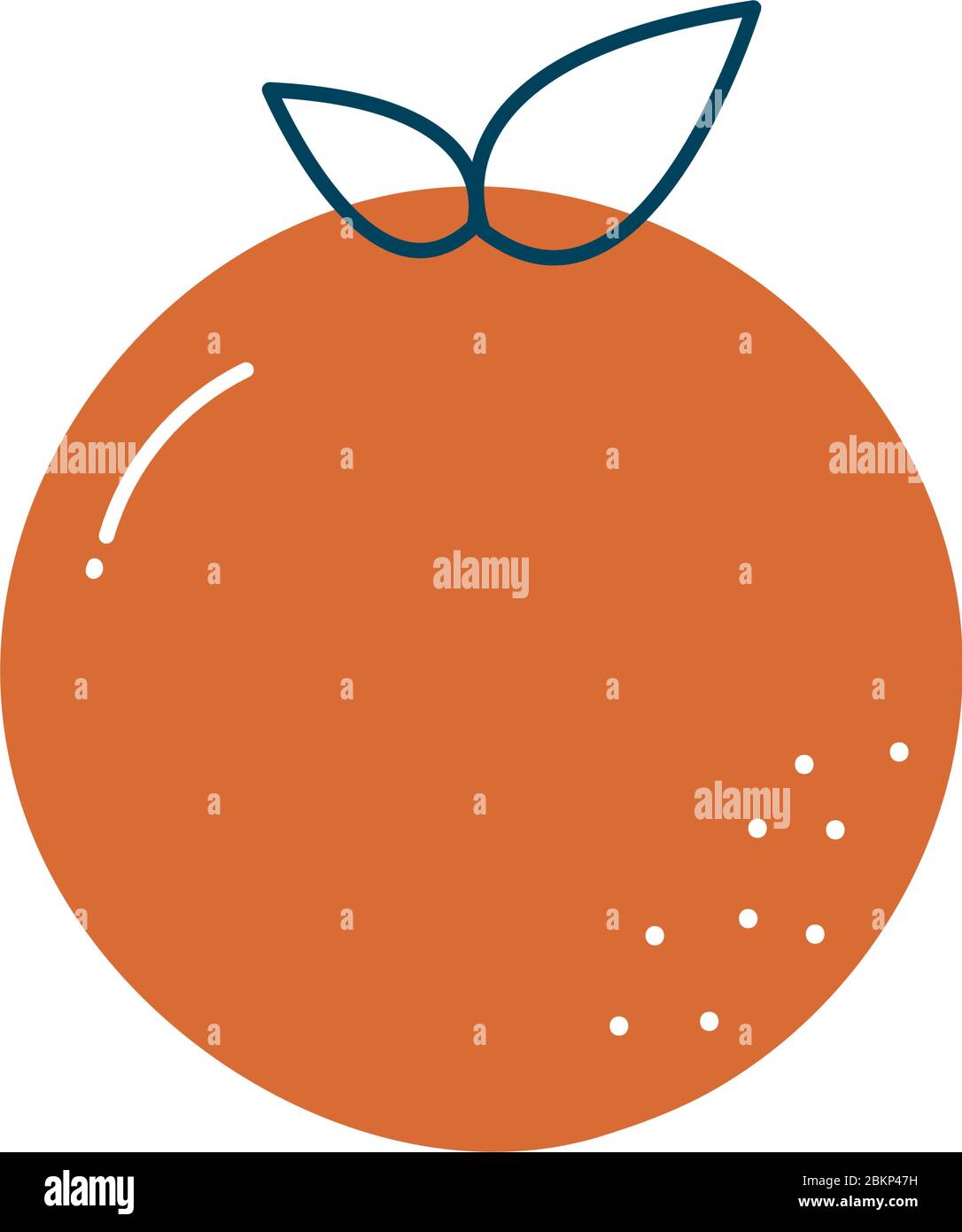 orange fruit flat style icon vector design Stock Vector Image & Art - Alamy