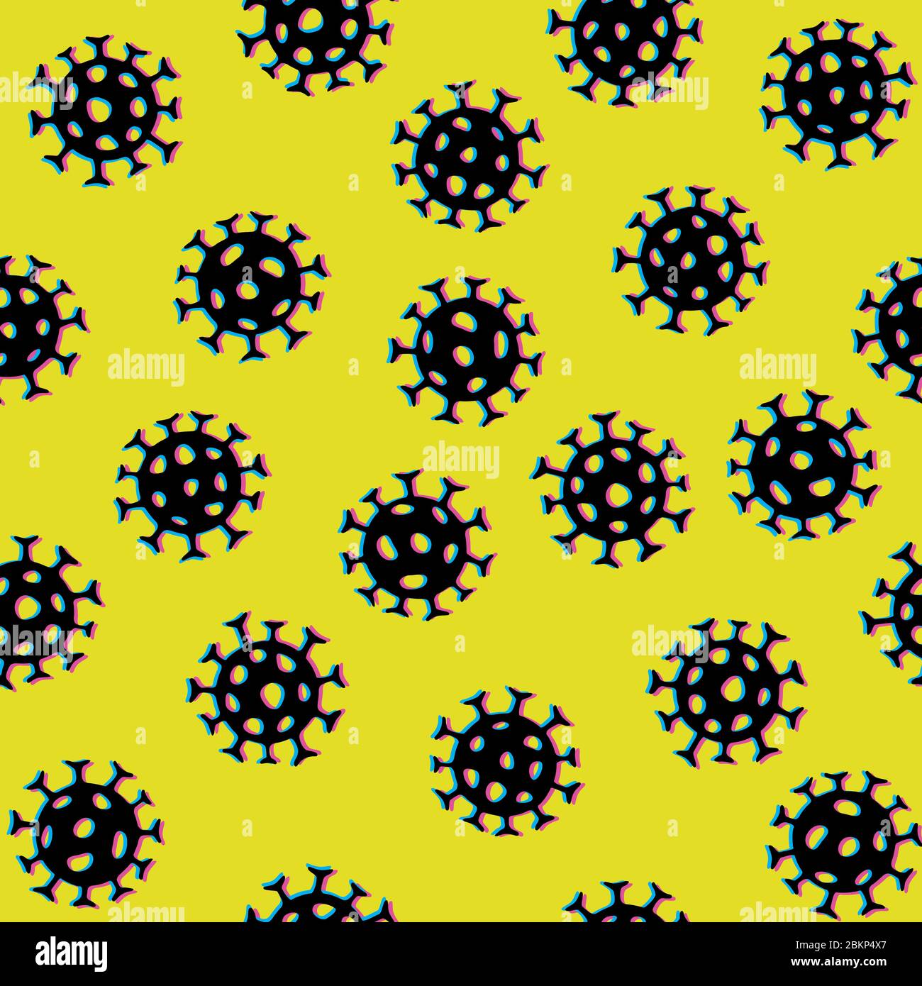 Virus seamless pattern. Abstract bacterium backdrop. illustration of ...