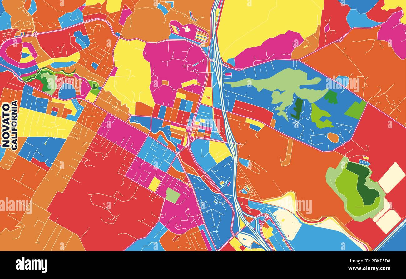 Novato map Stock Vector Images - Alamy