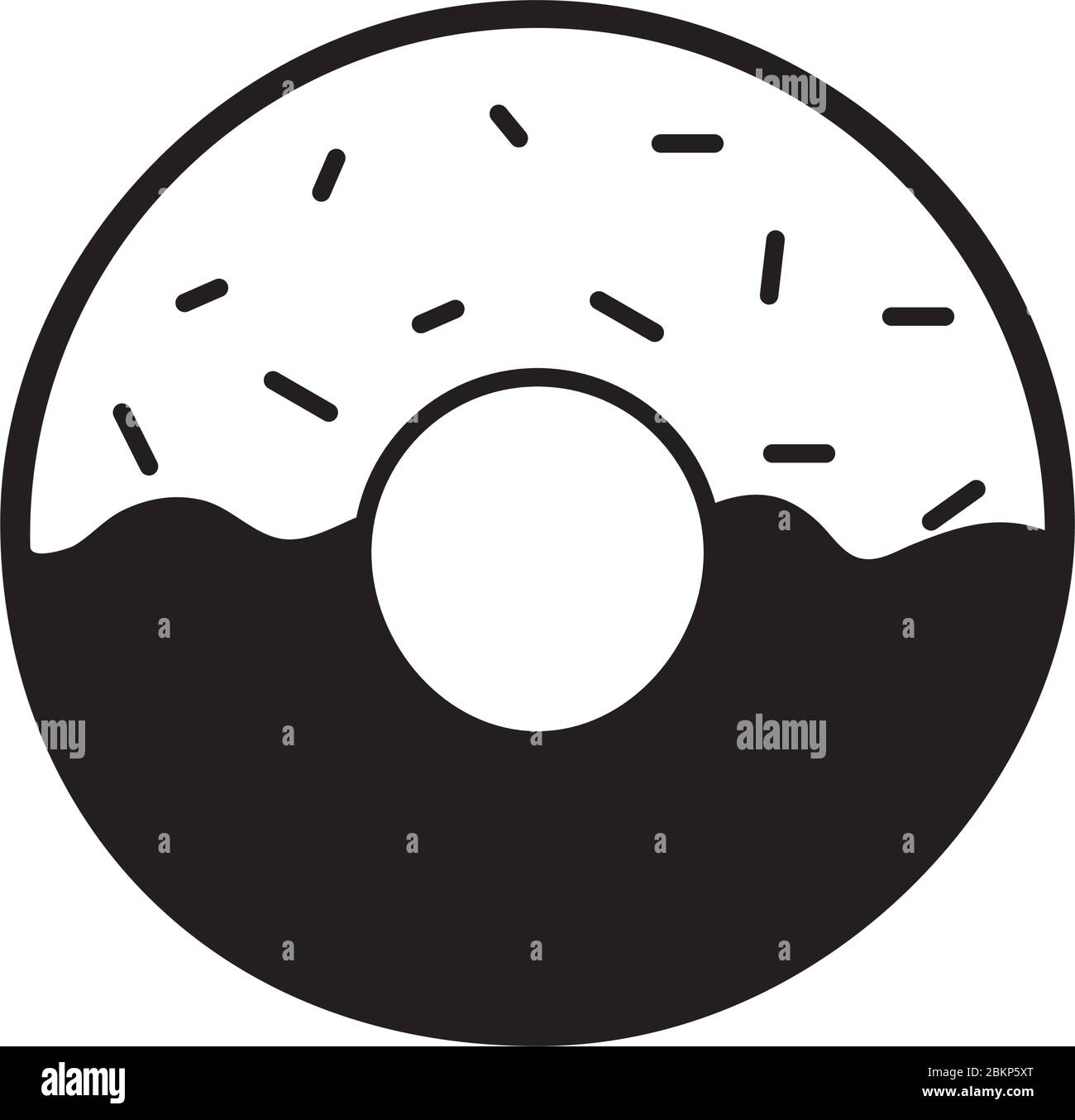 Clip art donut Black and White Stock Photos & Images - Alamy