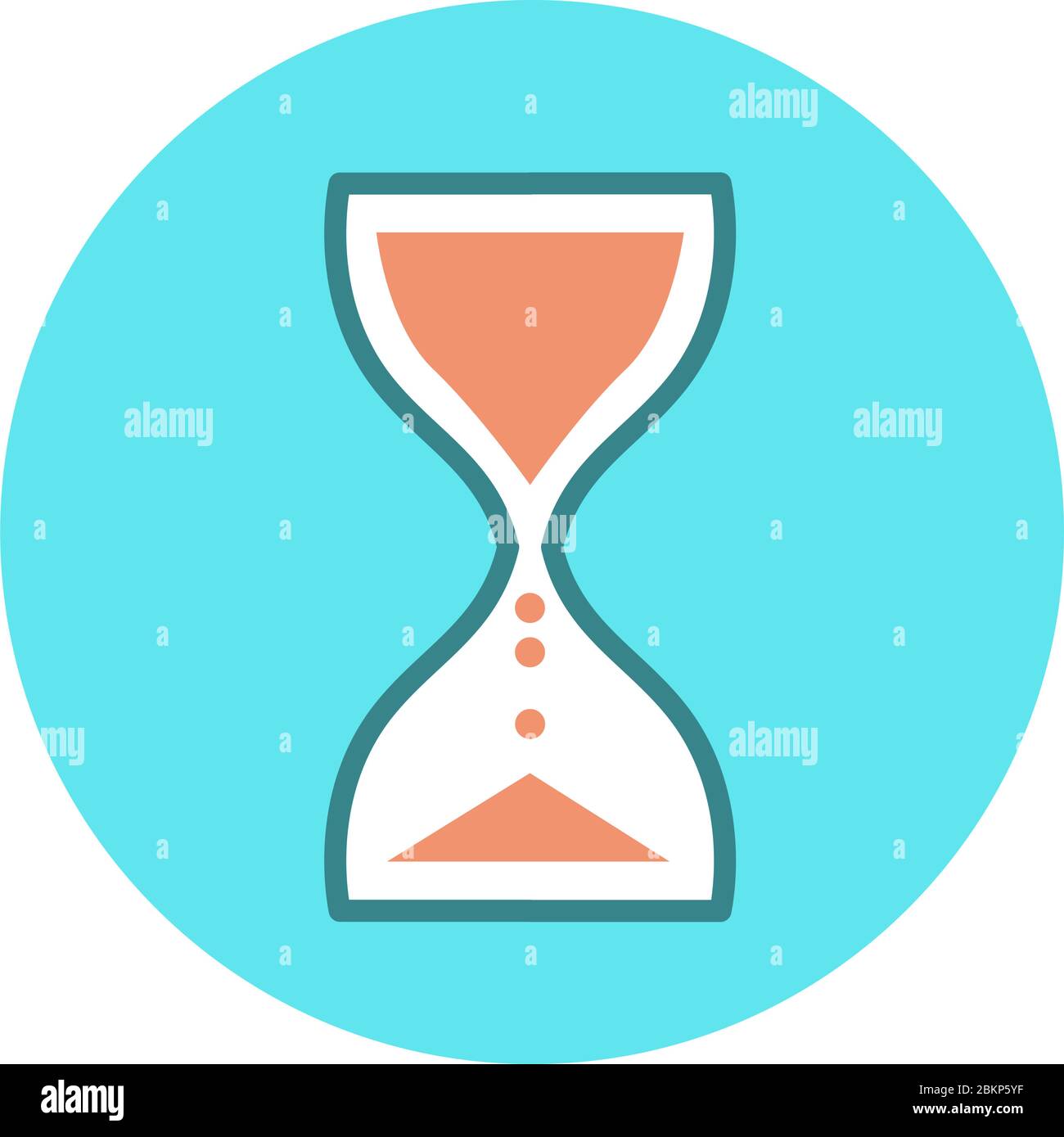 Vintage hourglass icon. Stock Vector