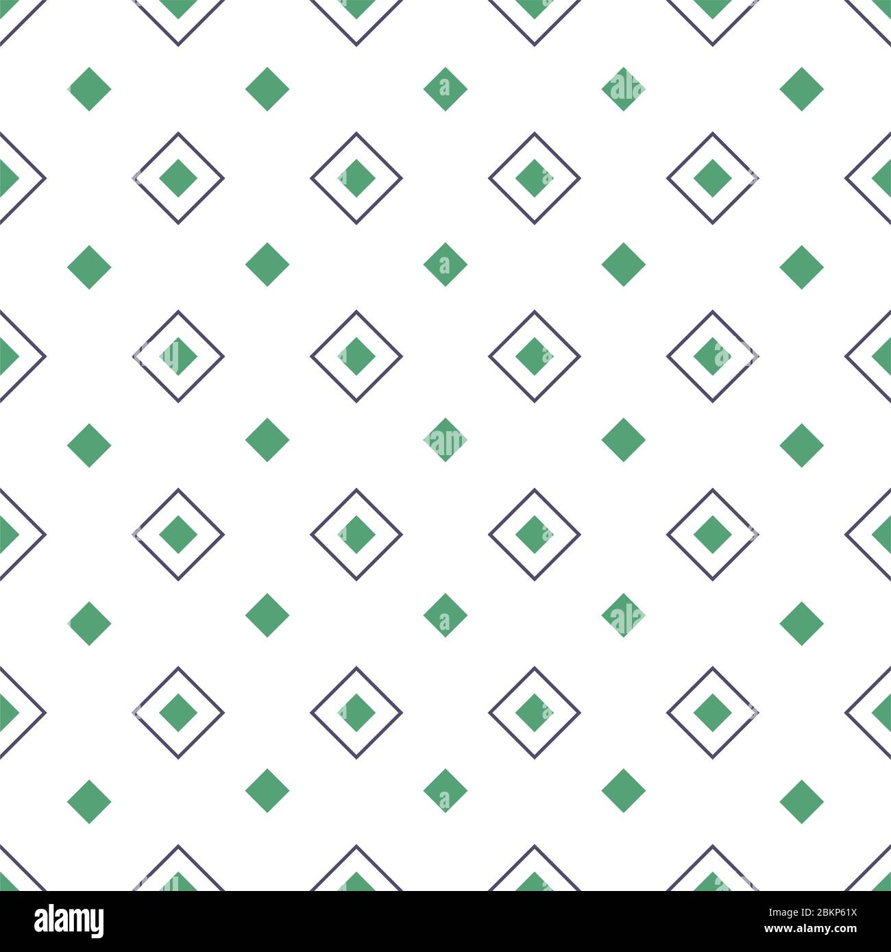Geometric seamless pattern with rhombuses. Colored rhombuses on white background. Vector illustration in EPS8 format, pattern swatch included. Stock Vector