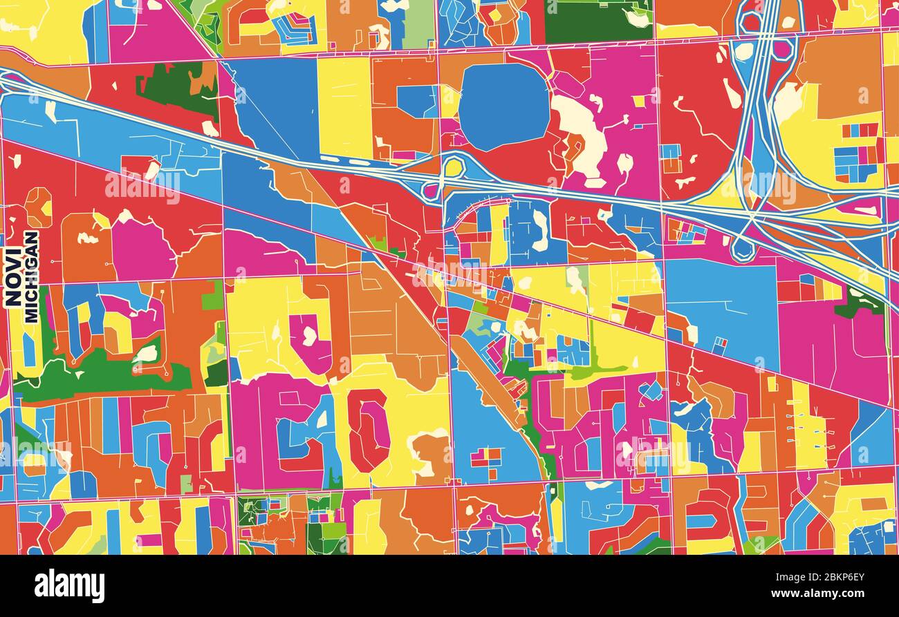 Novi michigan map hi res stock photography and images alamy