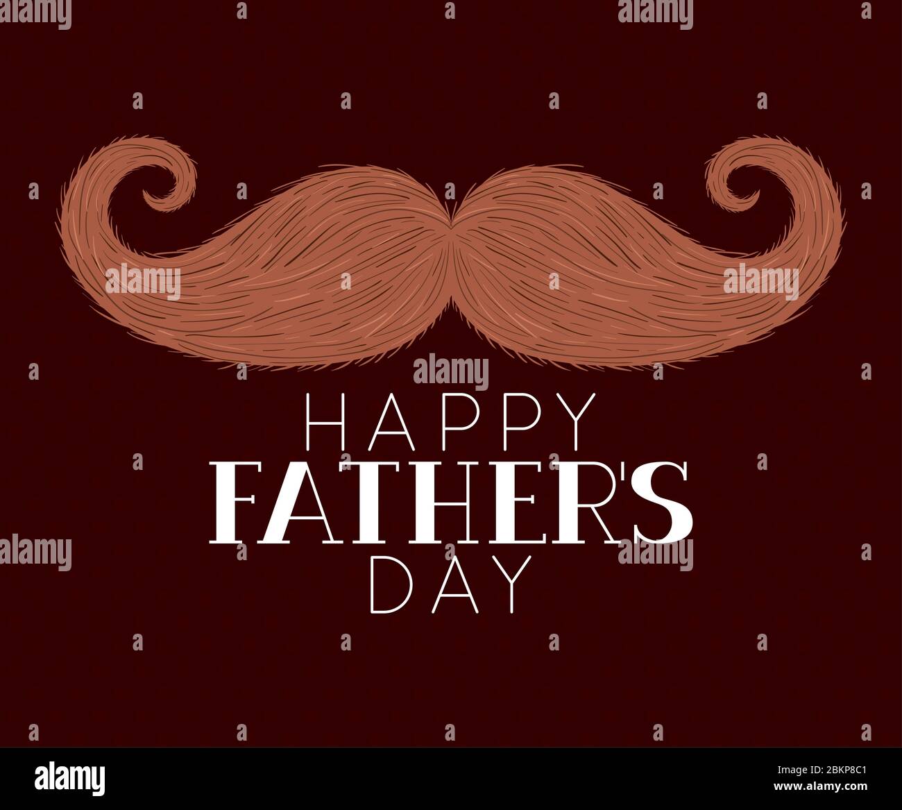 Happy fathers day and mustache vector design Stock Vector Image & Art ...