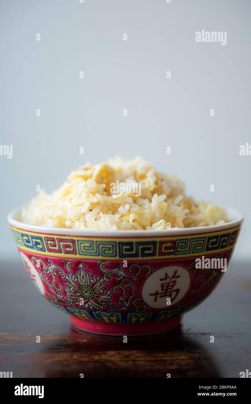 Homemade egg fried rice Stock Photo - Alamy