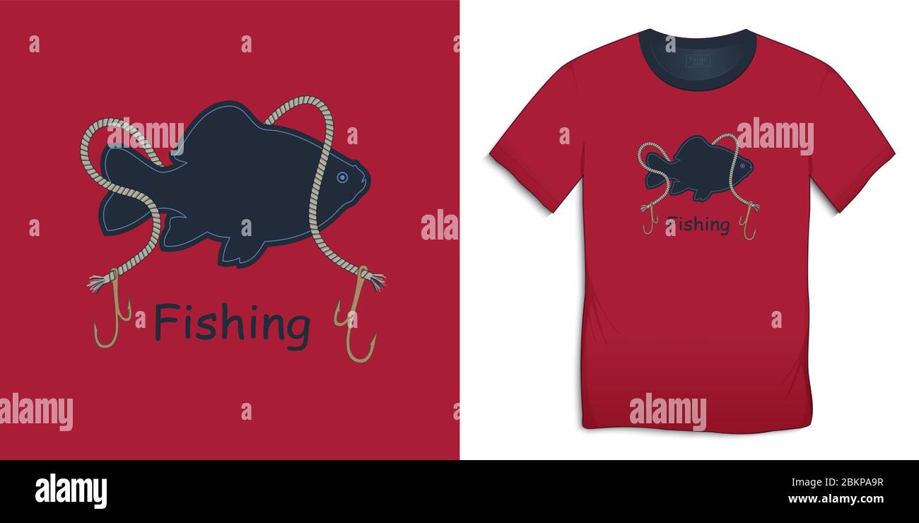 Properly Tied T-Shirt - Logo Pocket on Front - Graphic on Back - Bluegill Fish on Tan Sand main image 1
