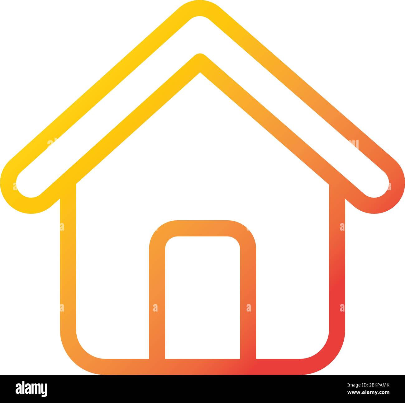 home page internet web technology interface vector illustration gradient style icon Stock Vector