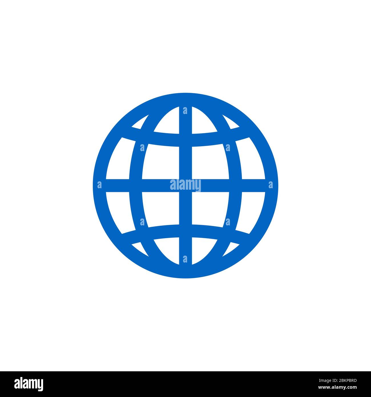 Simple Blue Globe Logo Template Illustration Design. Vector EPS 10 ...