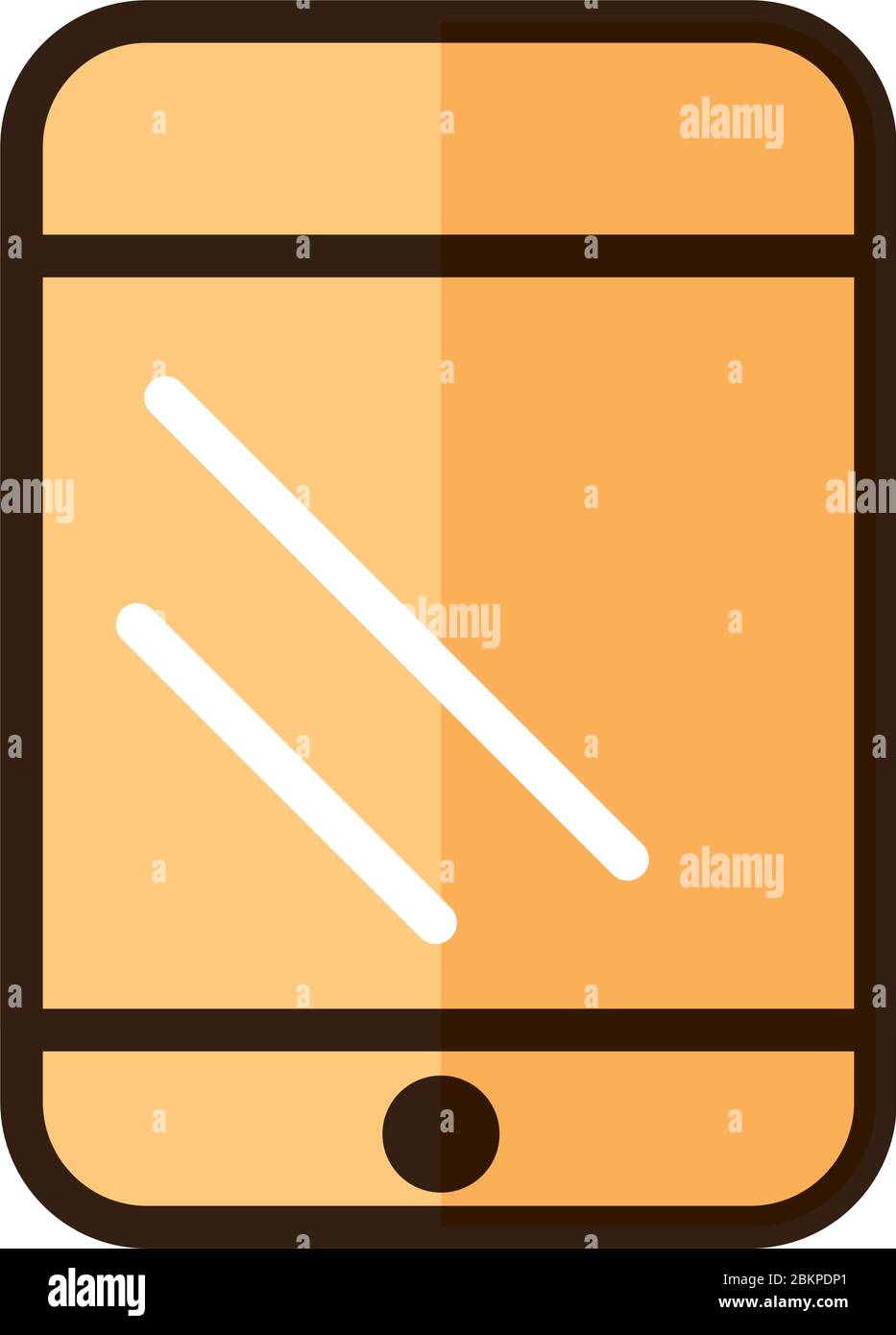 smartphone device internet web technology interface vector illustration line and fill style icon Stock Vector
