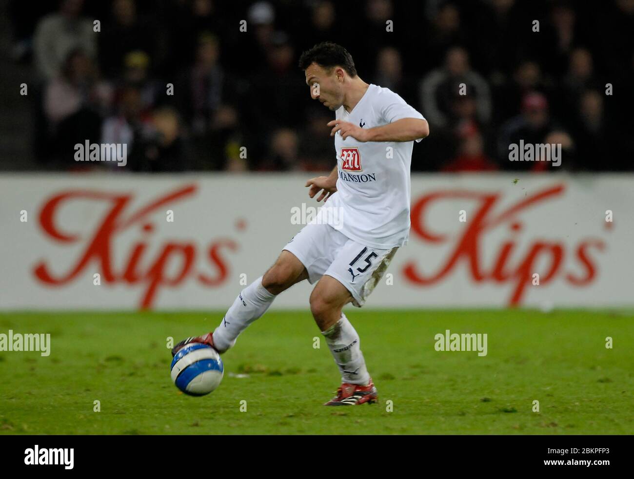 EINDHOVEN, NEDERLAND. MARCH 12: Steed Malbranque of Tottenham Hotspur During UEFA Cup Round of 16 Second Leg between PSV Eindhoven and Tottenham Hotsp Stock Photo