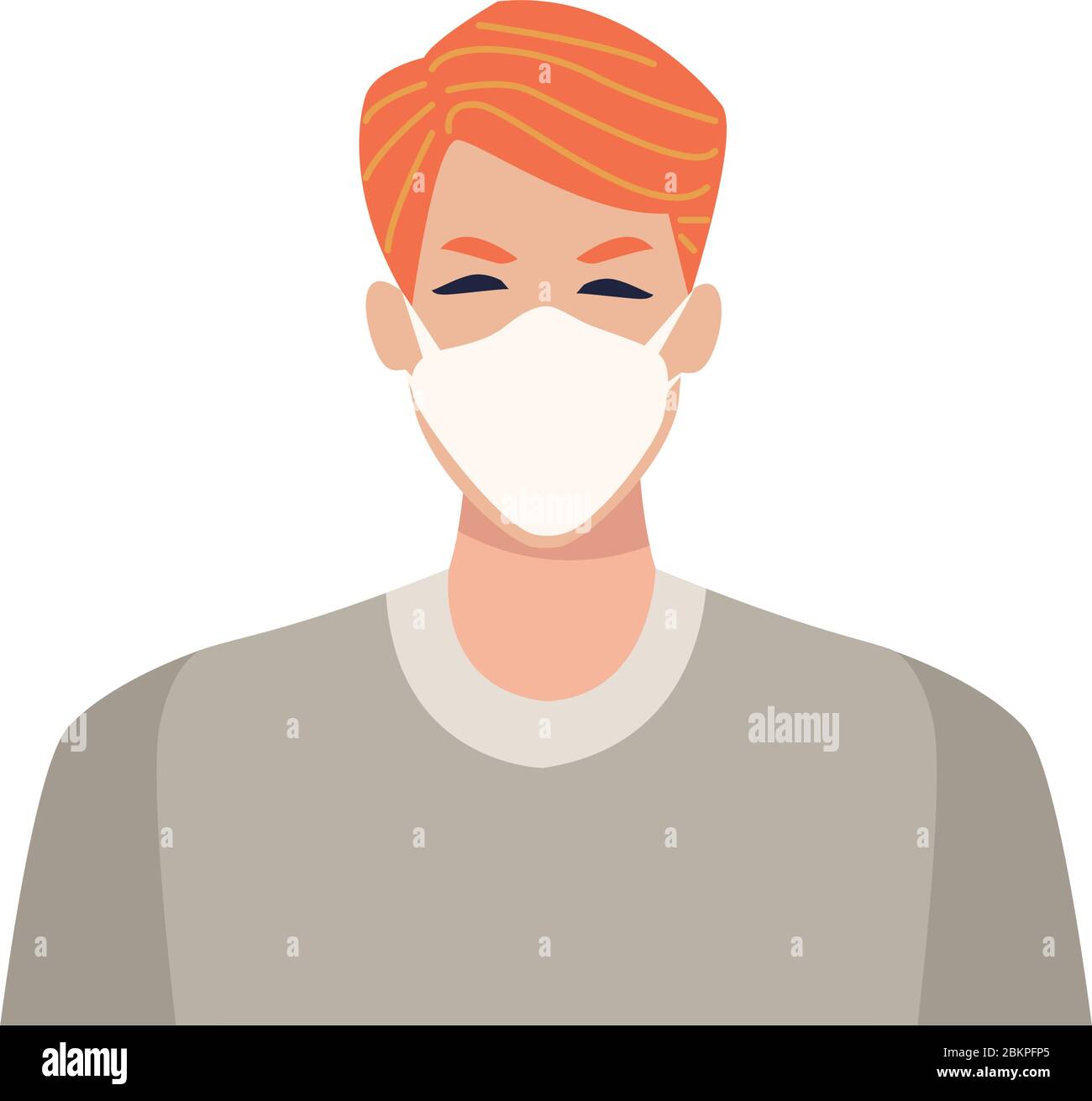 man using face mask for covid19 Stock Vector Image & Art - Alamy