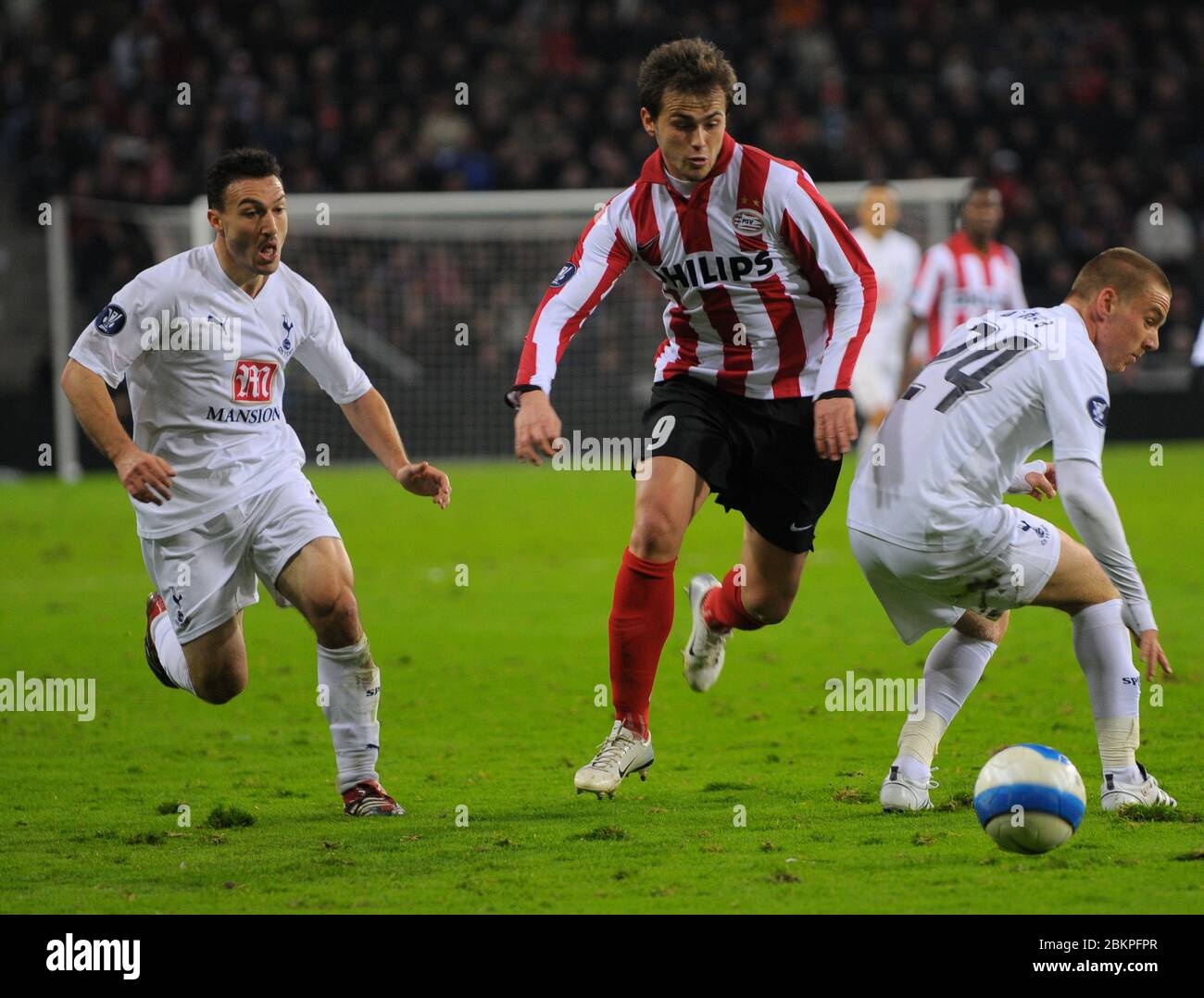 EINDHOVEN, NEDERLAND. MARCH 12: Danko Lazovic of PSV Eindhoven During UEFA Cup Round of 16 Second Leg between PSV Eindhoven and Tottenham Hotspur at Stock Photo