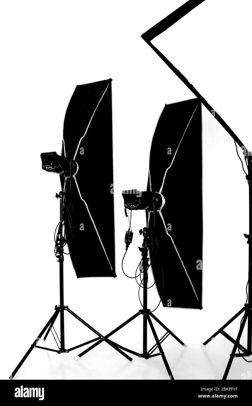 Proffesional photography studio flash light Stock Photo Alamy