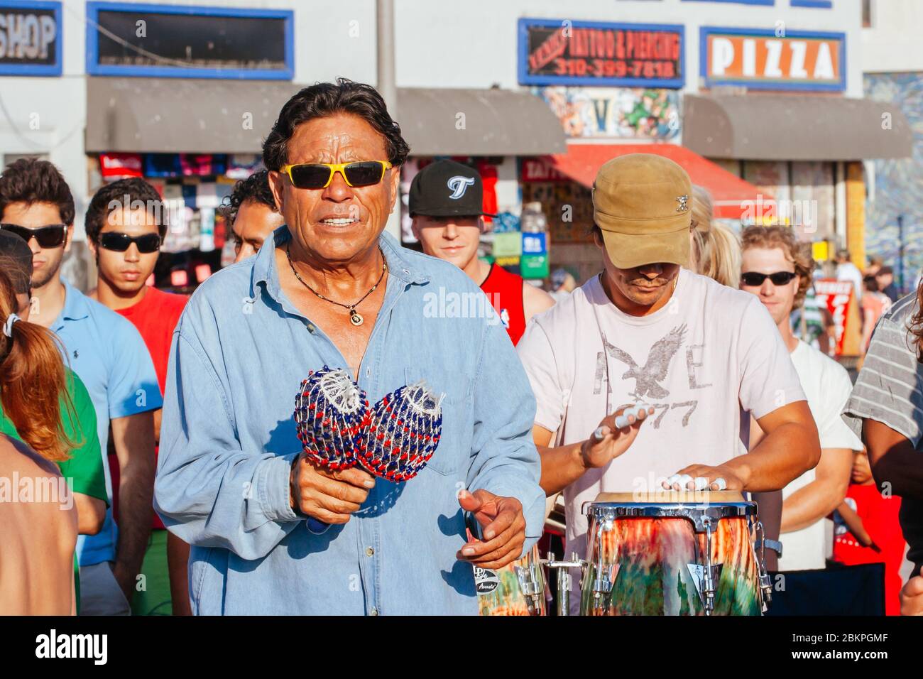 Venice Beach Drum Circle USA Stock Photo Alamy